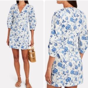 Derek Lam Chic Blue and White Mini Dress